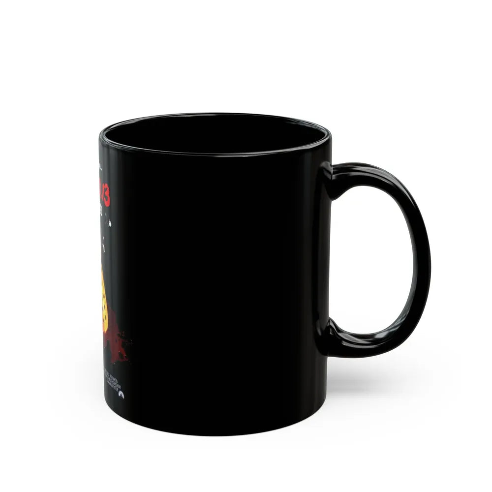 FRIDAY THE 13TH - THE FINAL CHAPTER (DANISH) 1984 Movie Poster - Black Coffee Mug-Go Mug Yourself