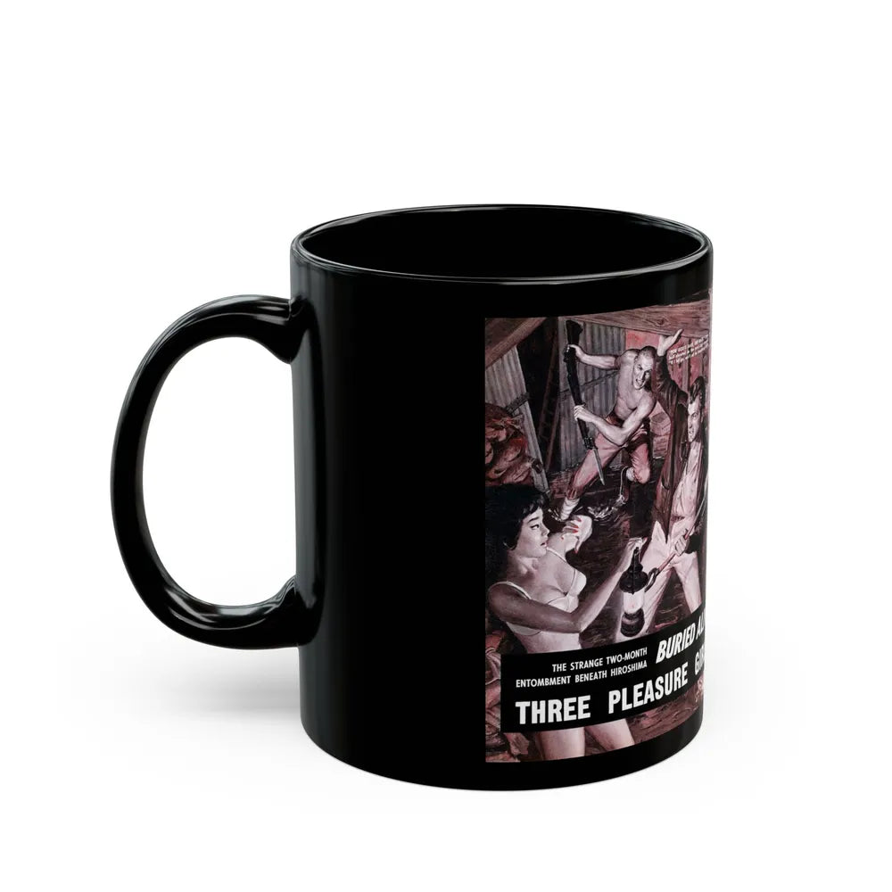 Buried Alive, Male magazine, December 1960 - Black Coffee Mug-Go Mug Yourself