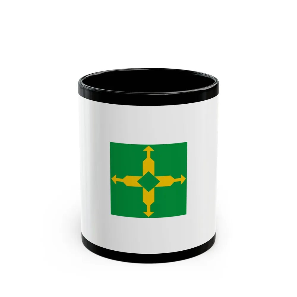 Flag of the Federal District Brazil - Black Coffee Mug-11oz-Go Mug Yourself