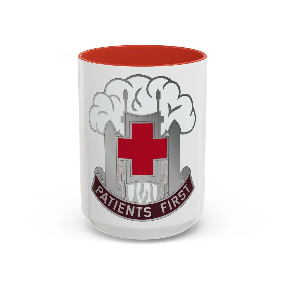 McAfee Hospital (U.S. Army) Accent Coffee Mug-15oz-Red-Go Mug Yourself