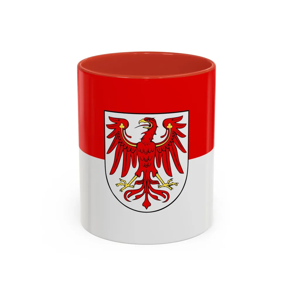 Flag of Brandenburg Germany - Accent Coffee Mug-11oz-Red-Go Mug Yourself