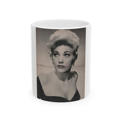 Kim Novak #156 - Scanned Mag. 66 Photos (Vintage Female Icon) White Coffee Mug-11oz-Go Mug Yourself