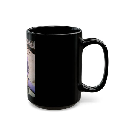 Jeanne Carmen #17 (Vintage Female Icon) Black Coffee Mug-Go Mug Yourself