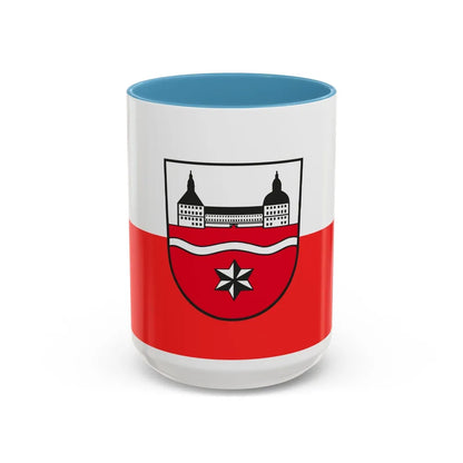 Flag of Gotha Germany - Accent Coffee Mug-15oz-Light Blue-Go Mug Yourself