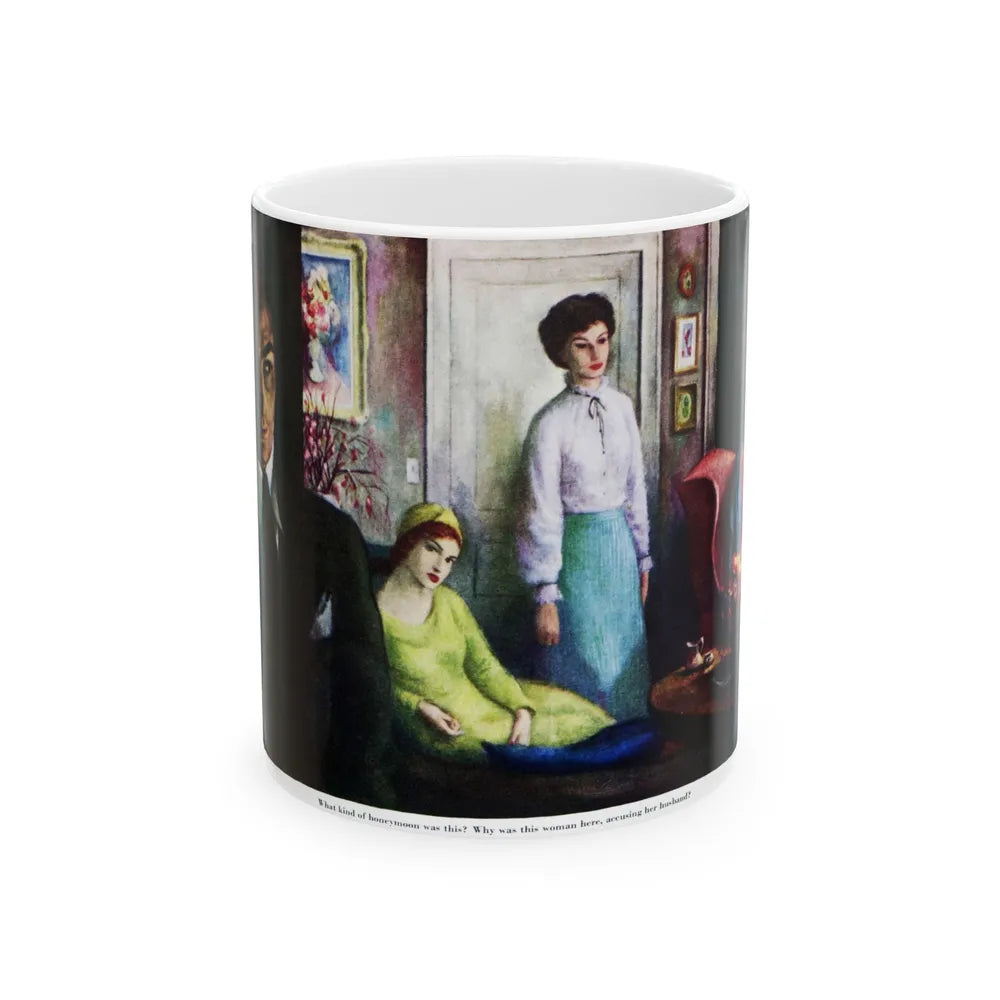 Fugitive From Terror (2), Saturday Evening Post, April 9, 1949 - White Coffee Mug-11oz-Go Mug Yourself