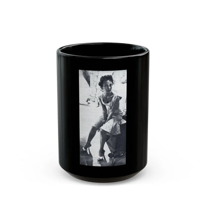 Dorothy Dandridge #97 - Photo on Page 94 cropped from Pageant Digest Mag. June '55 (Vintage Female Icon) Black Coffee Mug-15oz-Go Mug Yourself