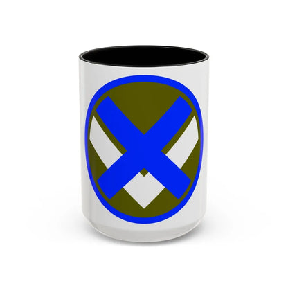 XV Corps (U.S. Army) Accent Coffee Mug-15oz-Black-Go Mug Yourself