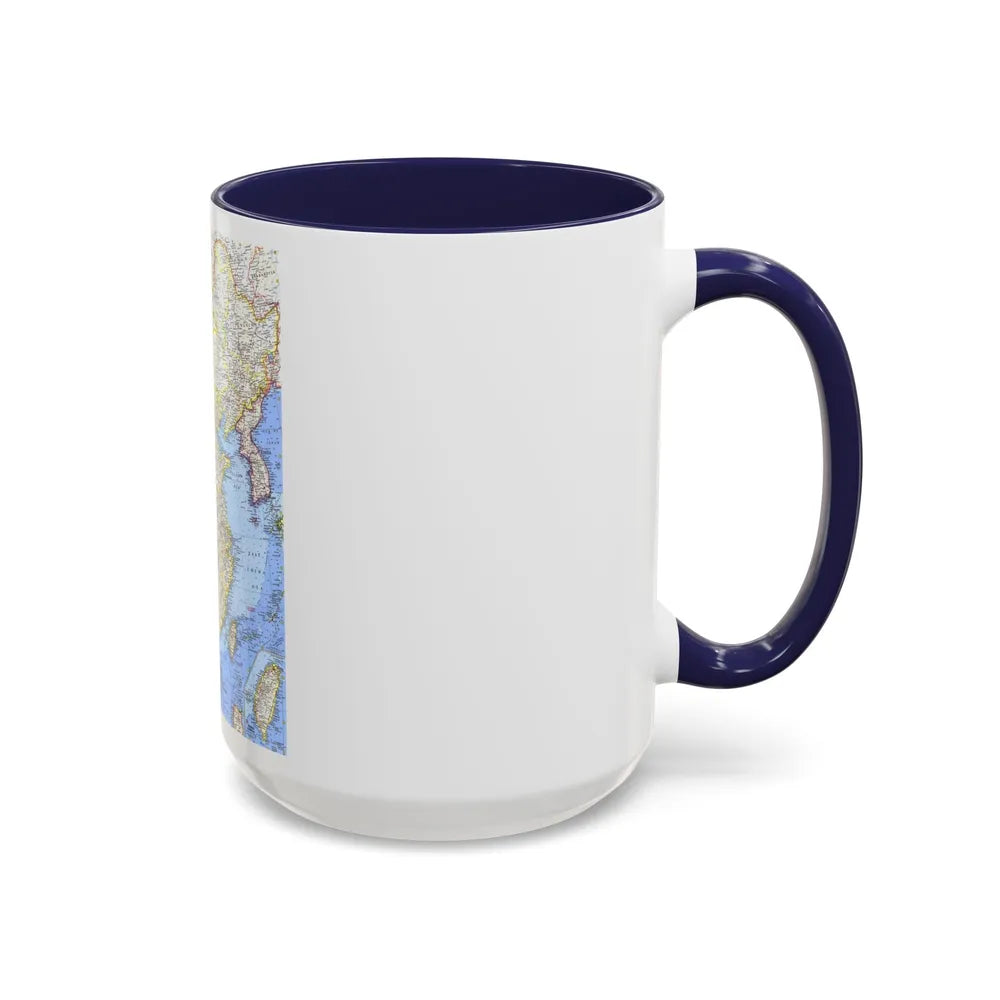 China (1964) (Map) Accent Coffee Mug-Go Mug Yourself