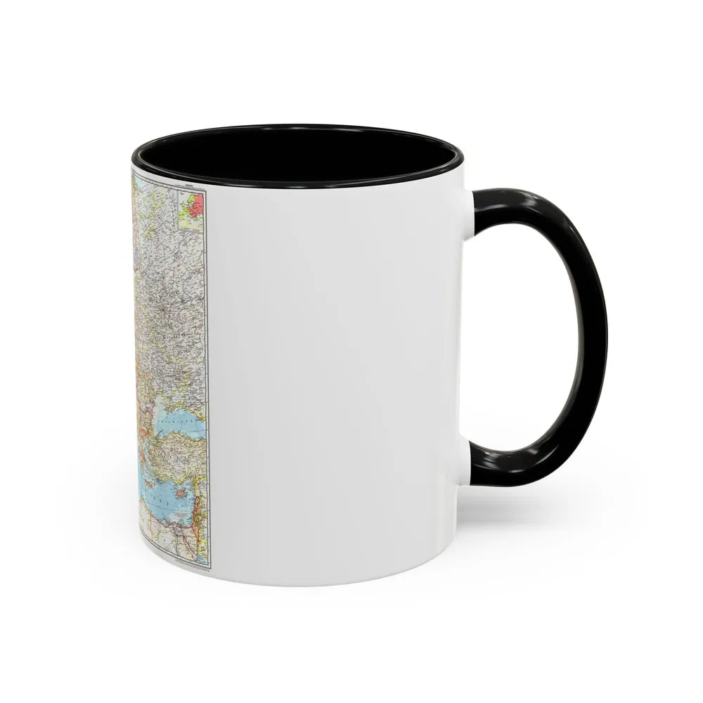 Europe (1957) (Map) Accent Coffee Mug-Go Mug Yourself