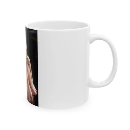 Linda Blair #370 - Underwater & Topless (Vintage Female Icon) White Coffee Mug-Go Mug Yourself