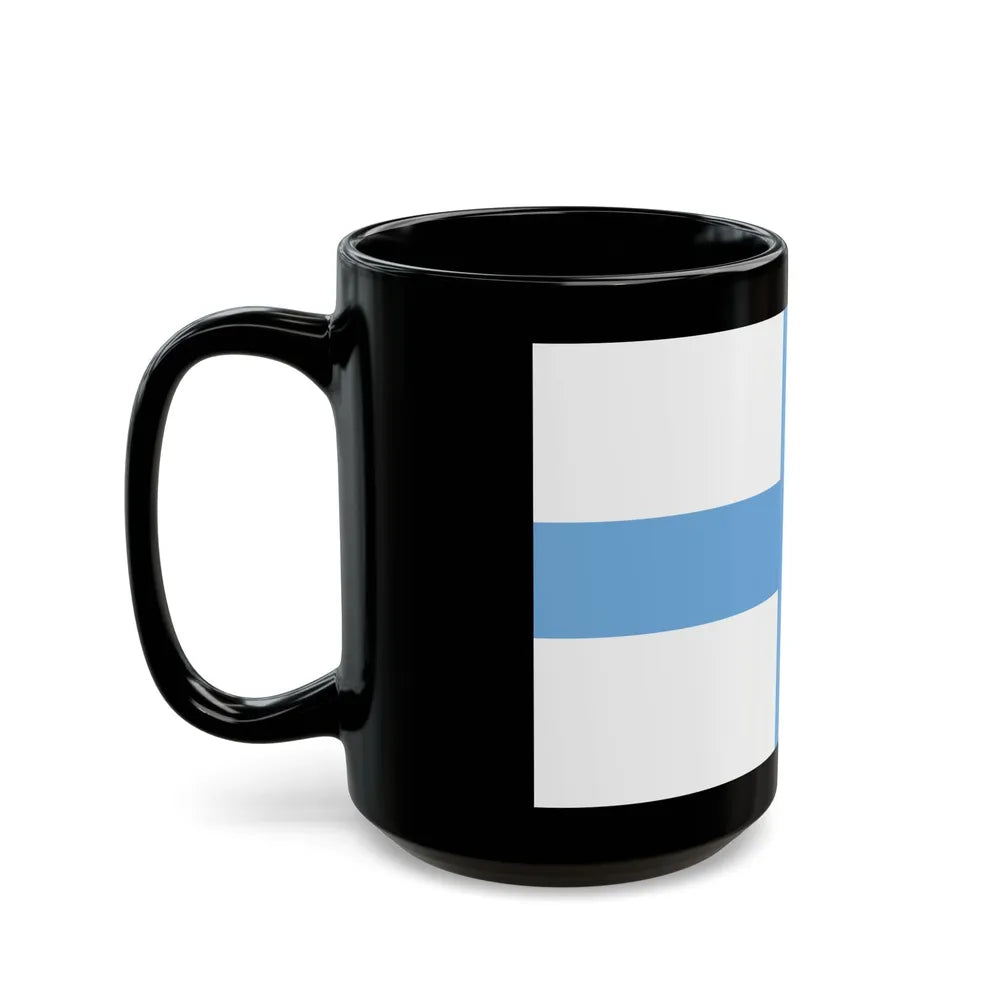 Flag of Argentine Patriotic League - Black Coffee Mug-Go Mug Yourself