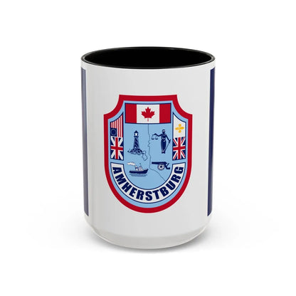 Flag of Amherstburg Canada - Accent Coffee Mug-15oz-Black-Go Mug Yourself