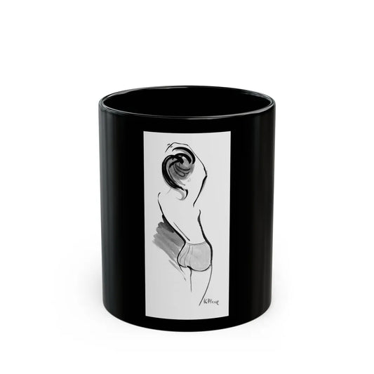 Fashion illustration, 1964 - Black Coffee Mug-11oz-Go Mug Yourself