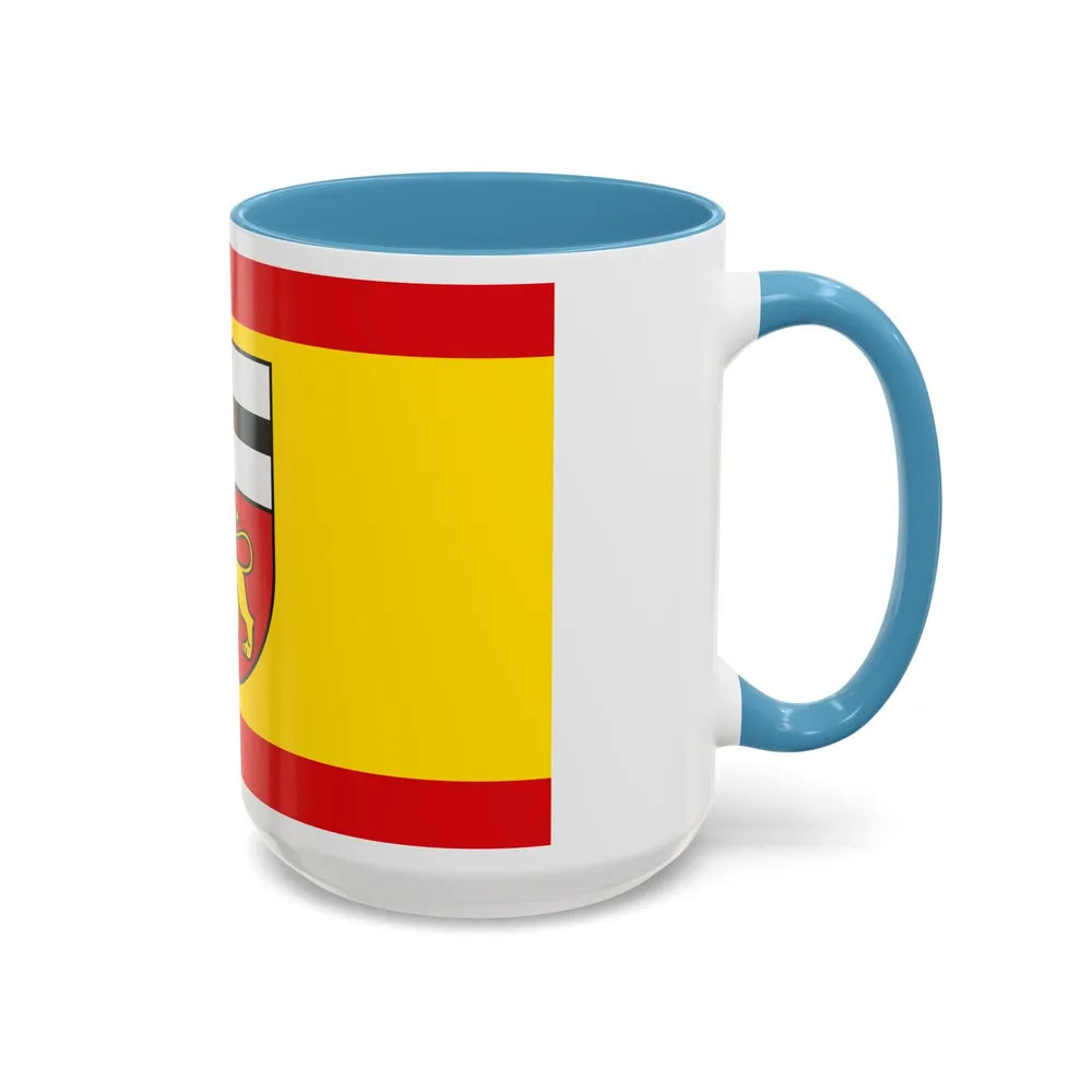 Flag of Bonn Germany - Accent Coffee Mug-Go Mug Yourself