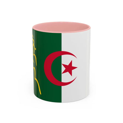 Presidential Standard of Algeria - Accent Coffee Mug-11oz-Pink-Go Mug Yourself