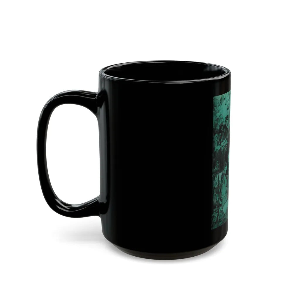 By The Poplars, Woman's Day, July 1965 - Black Coffee Mug-Go Mug Yourself