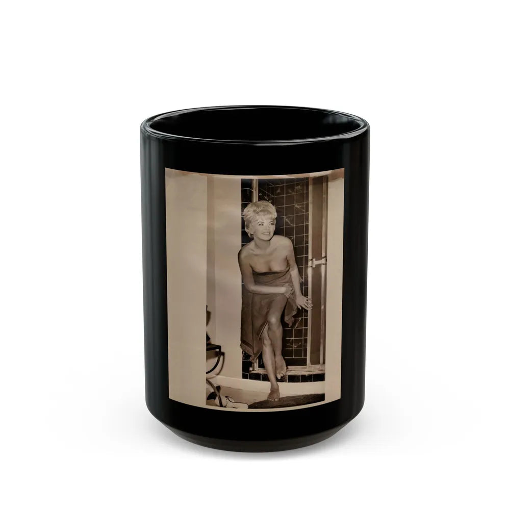 Barbara Nichols #397 (Vintage Female Icon) Black Coffee Mug-15oz-Go Mug Yourself