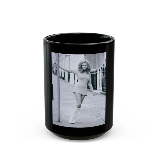 Julie Ege #193 (Vintage Female Icon) Black Coffee Mug-15oz-Go Mug Yourself