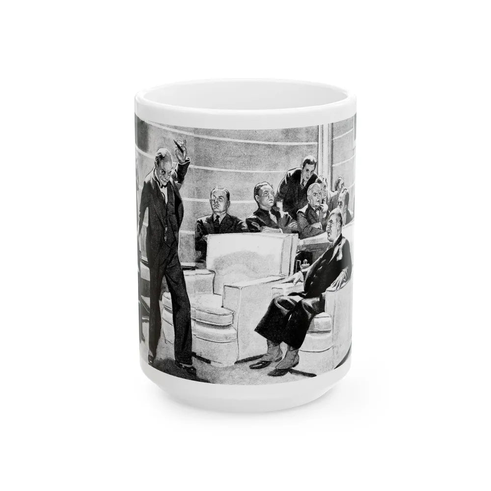 But the Melody Lingers On, Liberty magazine, November 21, 1936 - White Coffee Mug-15oz-Go Mug Yourself