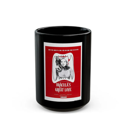 DRACULA'S GREAT LOVE 1973 Movie Poster - Black Coffee Mug-15oz-Go Mug Yourself