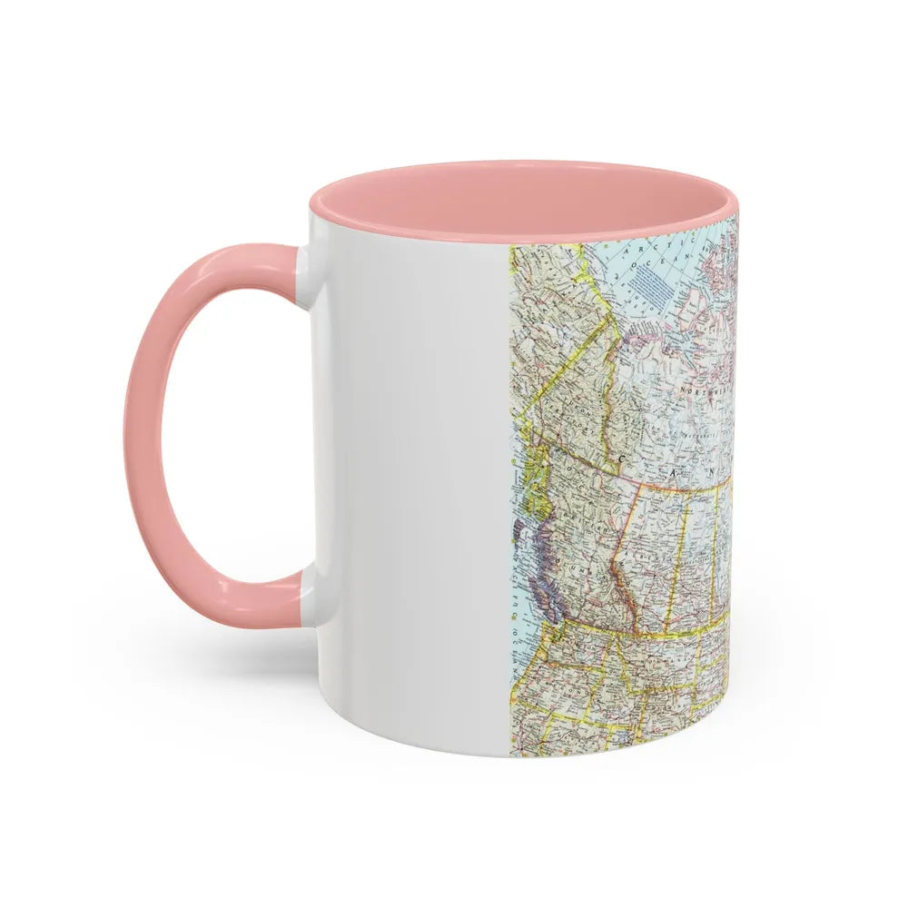 Canada (1961) (Map) Accent Coffee Mug-Go Mug Yourself