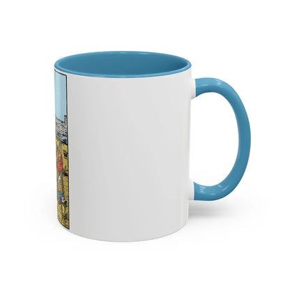 The 6 of Cups (Tarot Card) Accent Coffee Mug-Go Mug Yourself