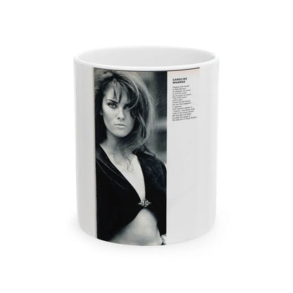 Caroline Munro #241 (Vintage Female Icon) White Coffee Mug-11oz-Go Mug Yourself