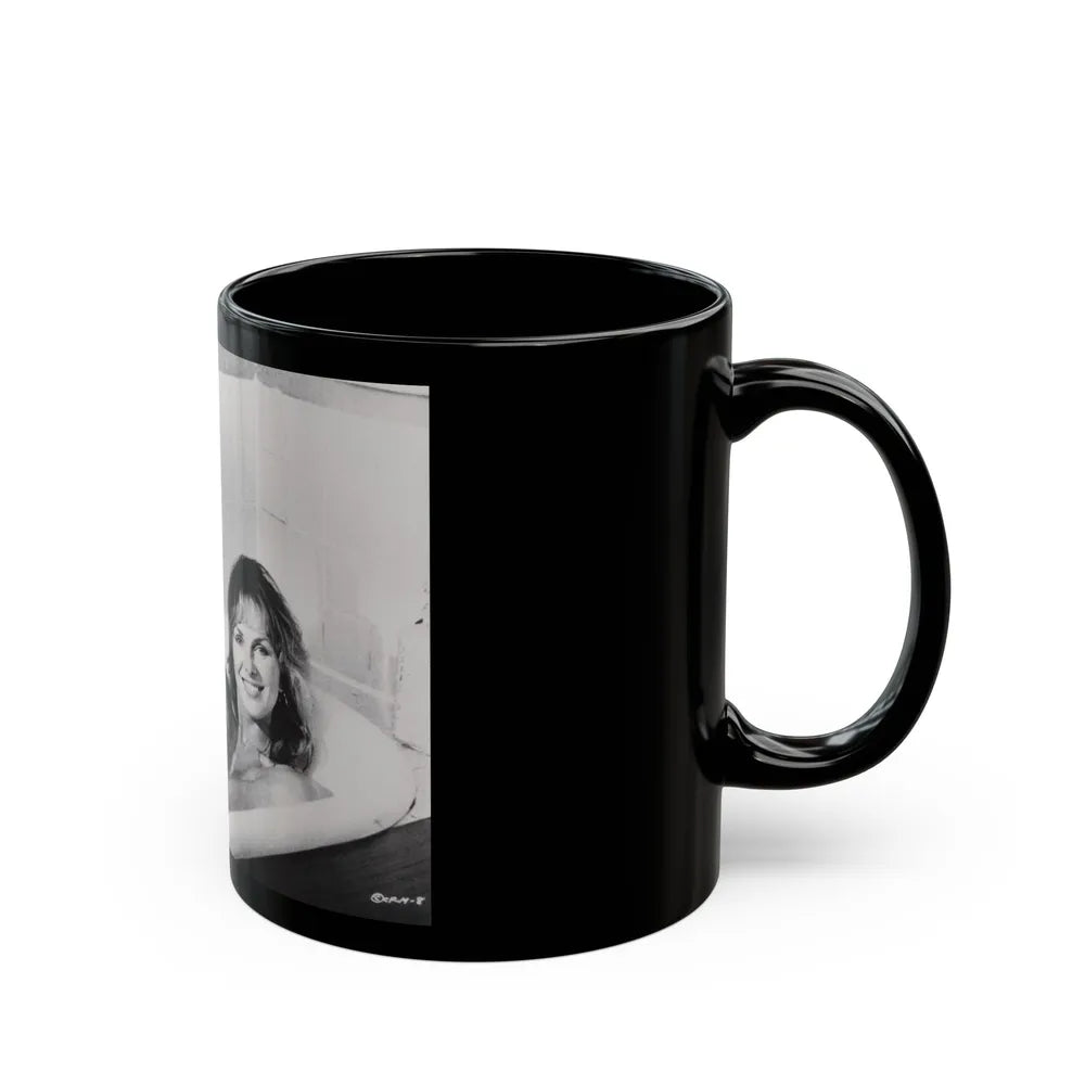 Julie Ege #206 (Vintage Female Icon) Black Coffee Mug-Go Mug Yourself