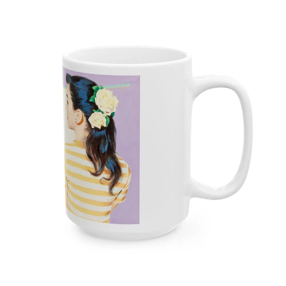 Dreaming, Magazine Illustration - White Coffee Mug-Go Mug Yourself