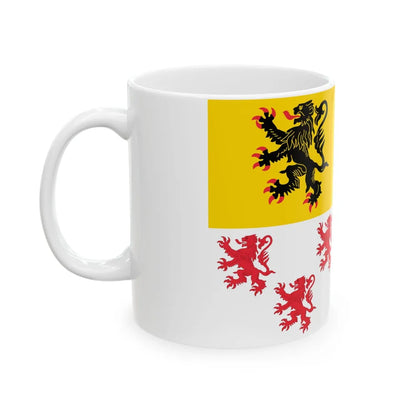 Flag of Hauts de France France 2 - White Coffee Mug-Go Mug Yourself