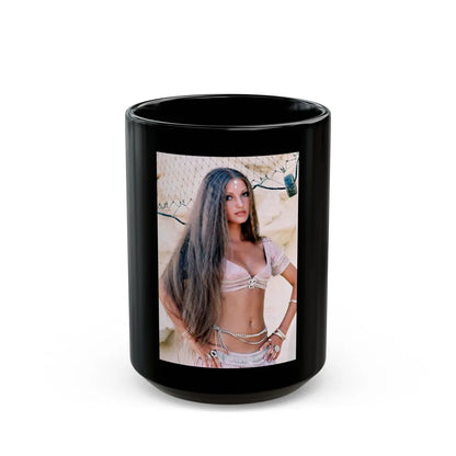 Jane Seymour #62 (Vintage Female Icon) Black Coffee Mug-15oz-Go Mug Yourself