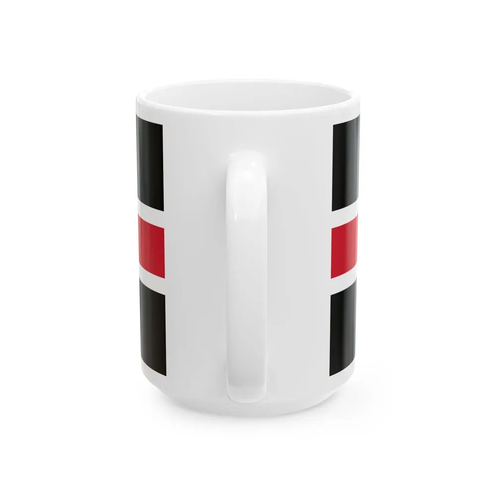 Flag of Durham UK - White Coffee Mug-Go Mug Yourself