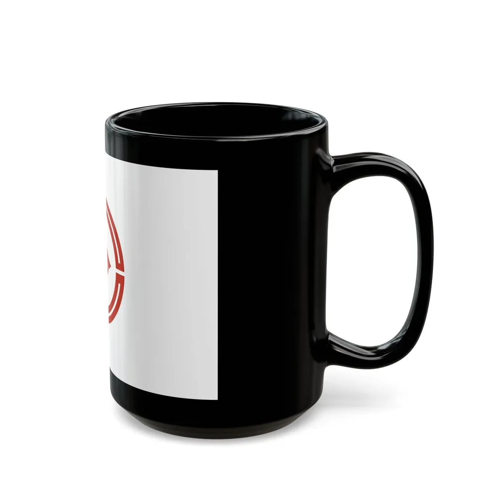 Flag of Kokubunji Tokyo Japan - Black Coffee Mug-Go Mug Yourself