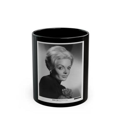 Barbara Steele #55 (Vintage Female Icon) Black Coffee Mug-11oz-Go Mug Yourself