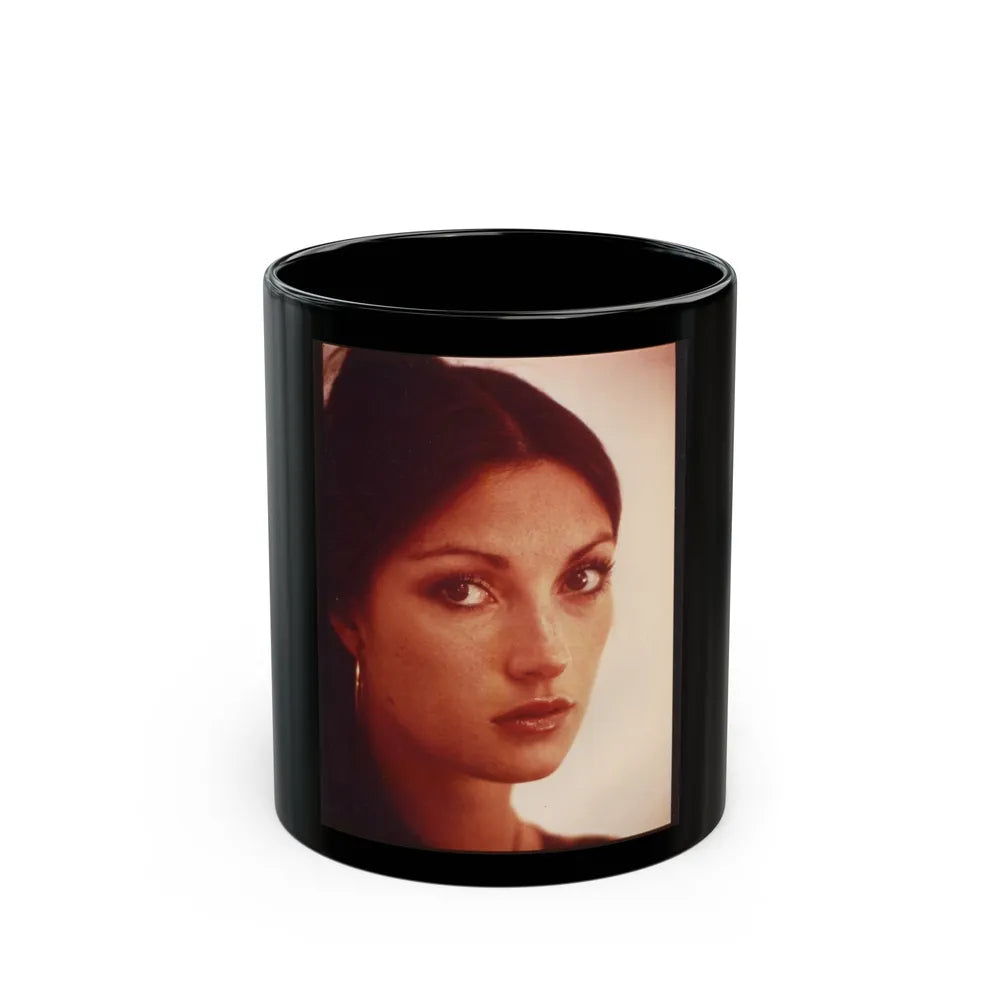 Jane Seymour #33 (Vintage Female Icon) Black Coffee Mug-11oz-Go Mug Yourself