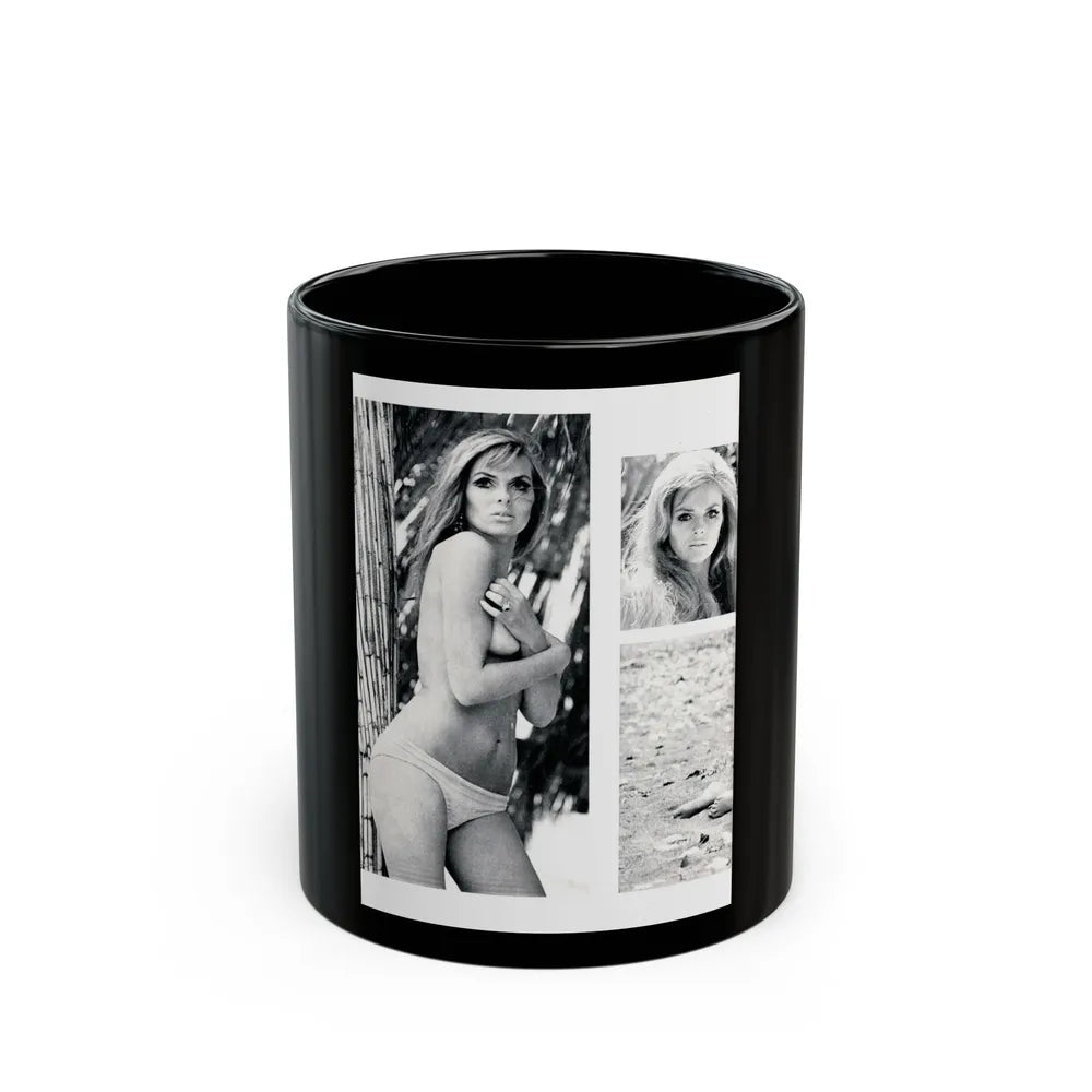 Julie Ege #200 (Vintage Female Icon) Black Coffee Mug-11oz-Go Mug Yourself