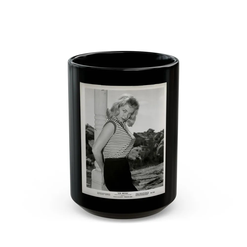 Eve Meyer #57 (Vintage Female Icon) Black Coffee Mug-15oz-Go Mug Yourself