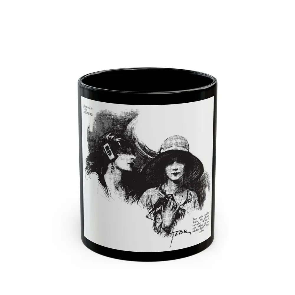 Free, White and Female (2), Collier's, February 25, 1928 - Black Coffee Mug-11oz-Go Mug Yourself