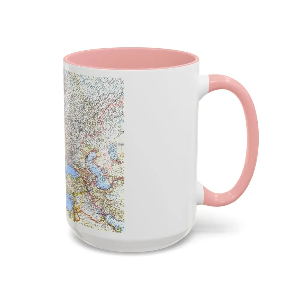 Europe (1962) (Map) Accent Coffee Mug-Go Mug Yourself