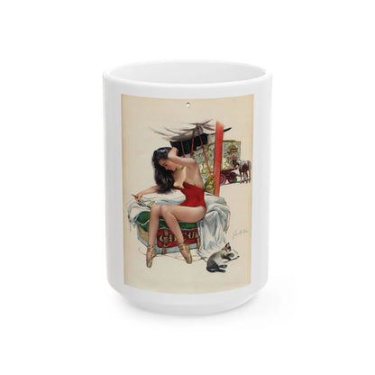 Esquire P26 Dec - White Coffee Mug-15oz-Go Mug Yourself