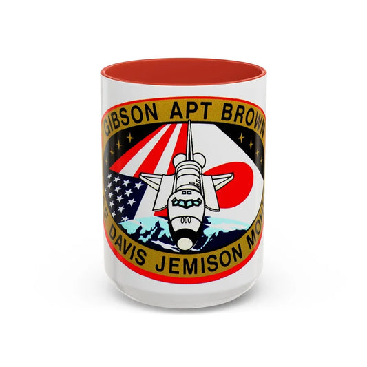 STS 47 (NASA) Accent Coffee Mug-15oz-Red-Go Mug Yourself