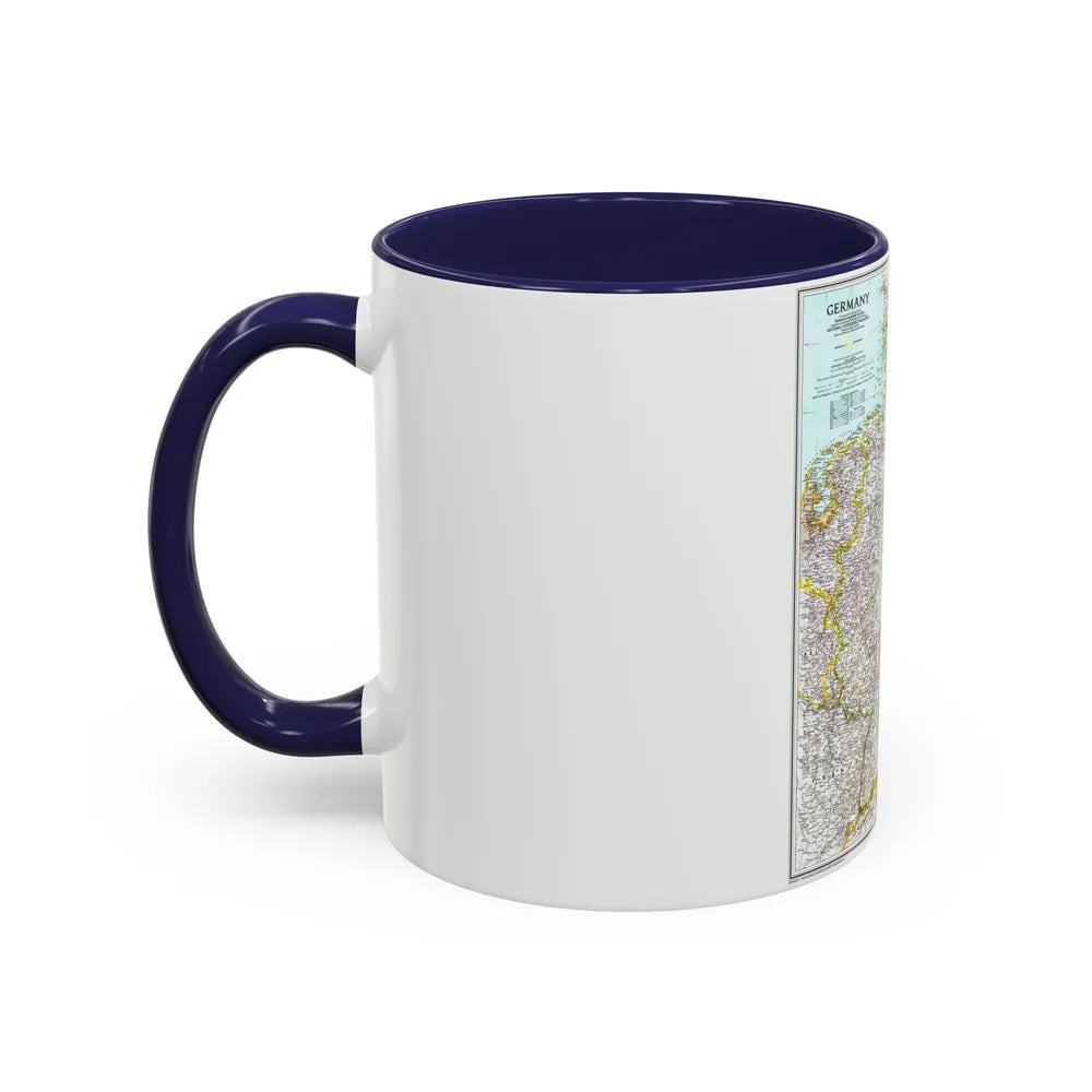 Germany (1991) (Map) Accent Coffee Mug-Go Mug Yourself