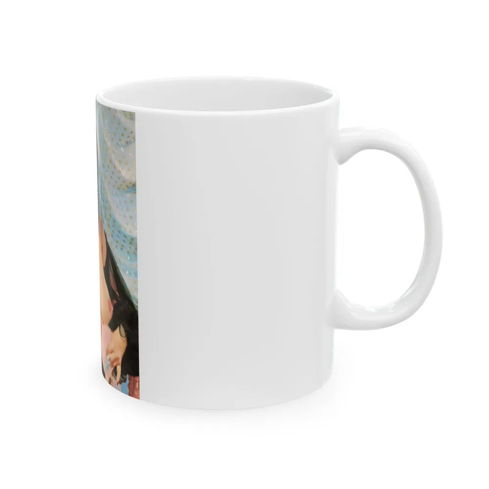 Evelyn West #12 (Vintage Female Icon) White Coffee Mug-Go Mug Yourself