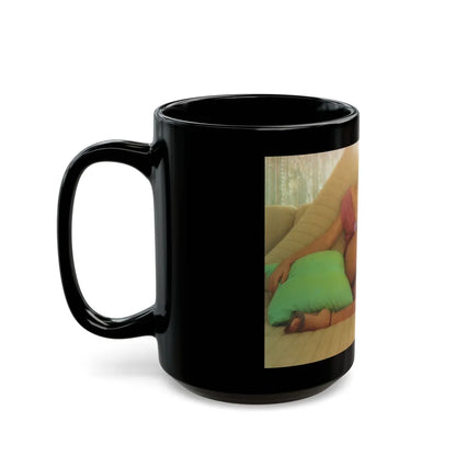 Ola Ray #112 (Vintage Female Icon) Black Coffee Mug-Go Mug Yourself