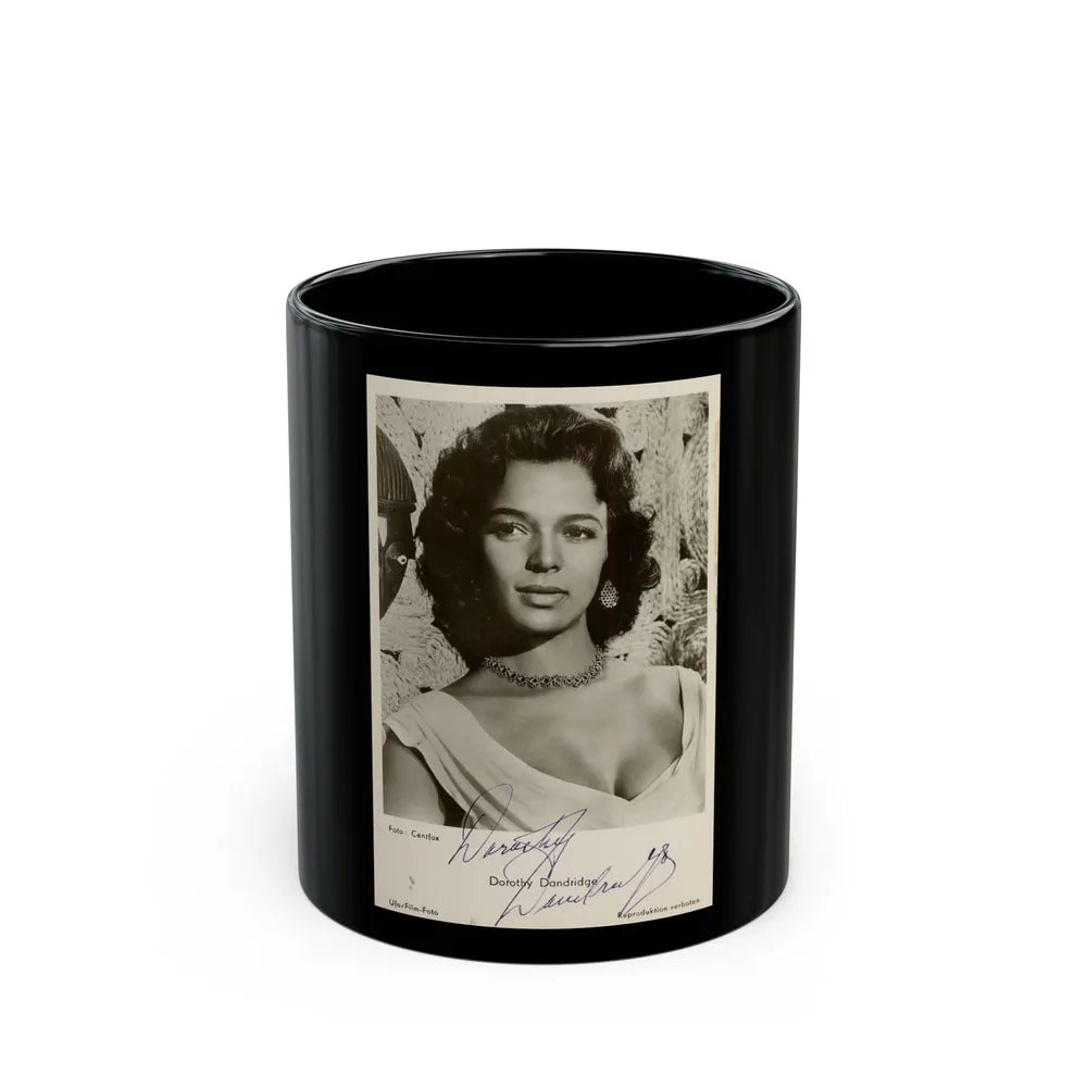 Dorothy Dandridge #52 (Vintage Female Icon) Black Coffee Mug-11oz-Go Mug Yourself