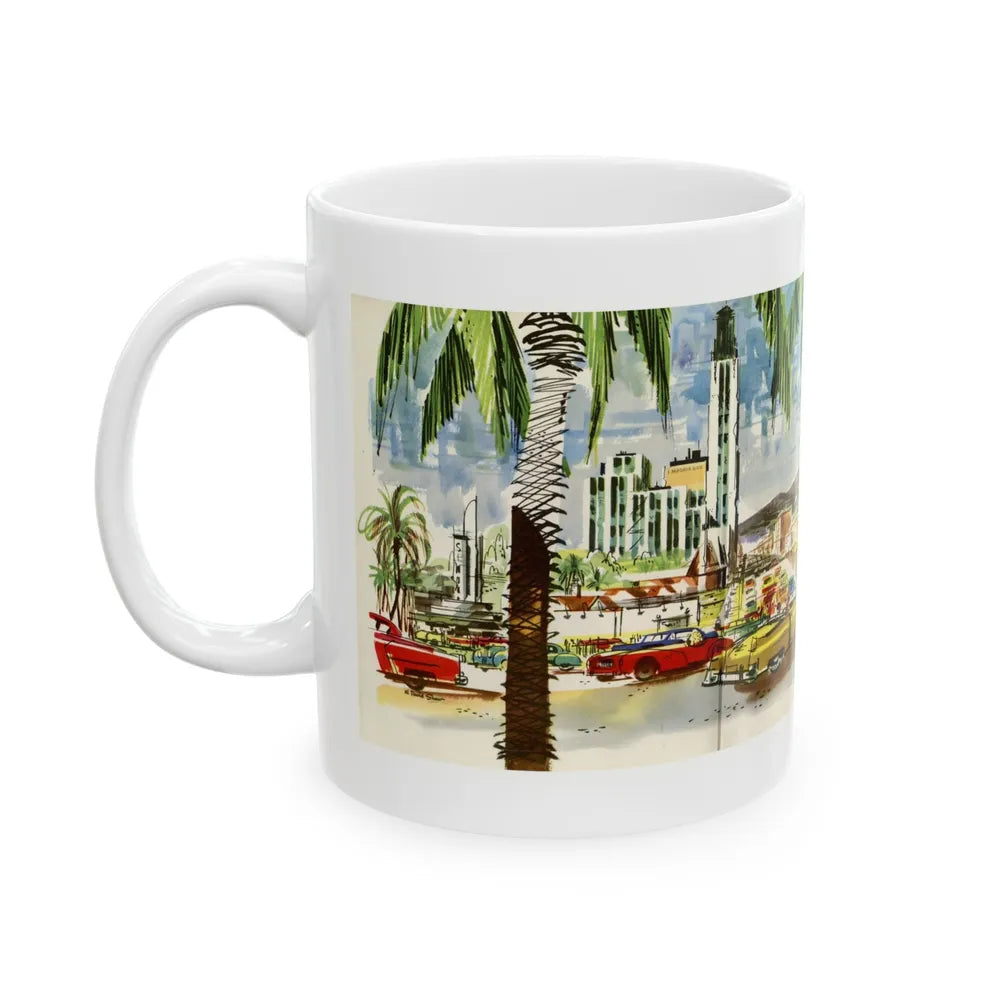 Esquire's Avenues of Fashion, 1953 - White Coffee Mug-Go Mug Yourself