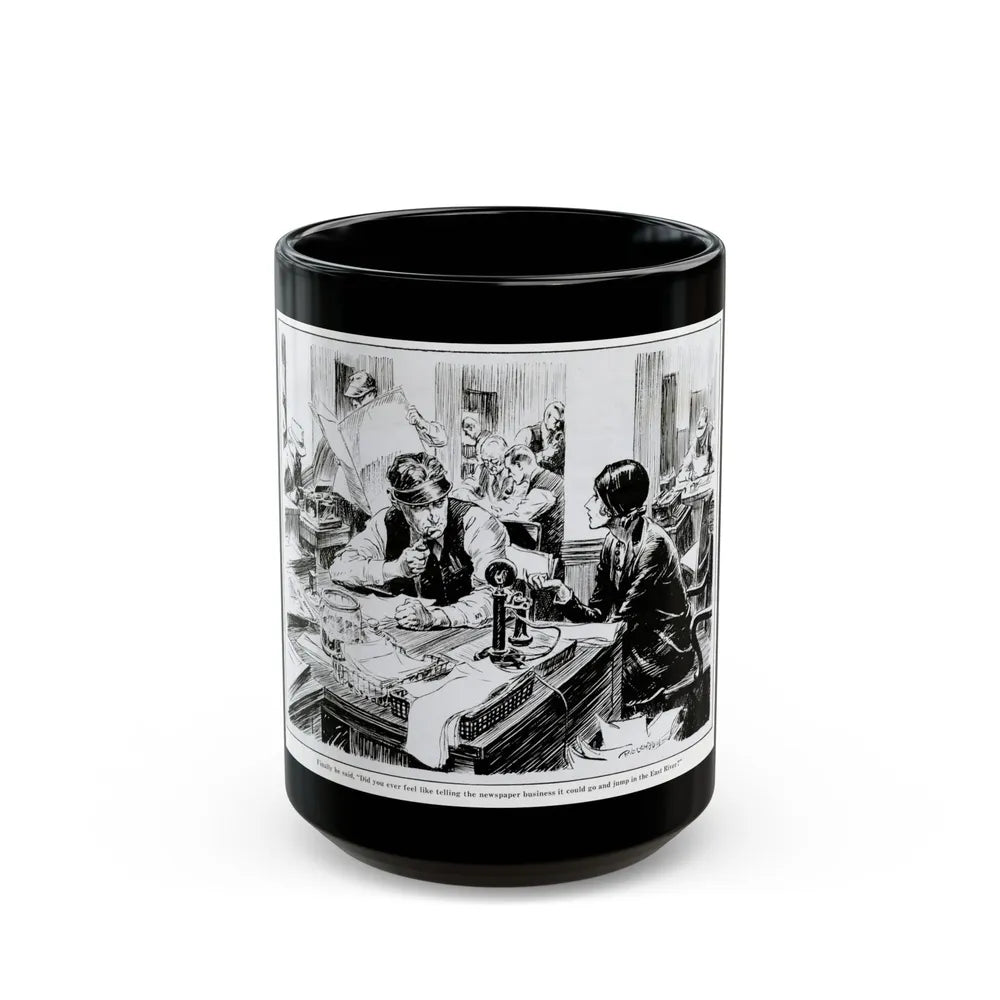 Fed Up With Work, 1931 - Black Coffee Mug-15oz-Go Mug Yourself