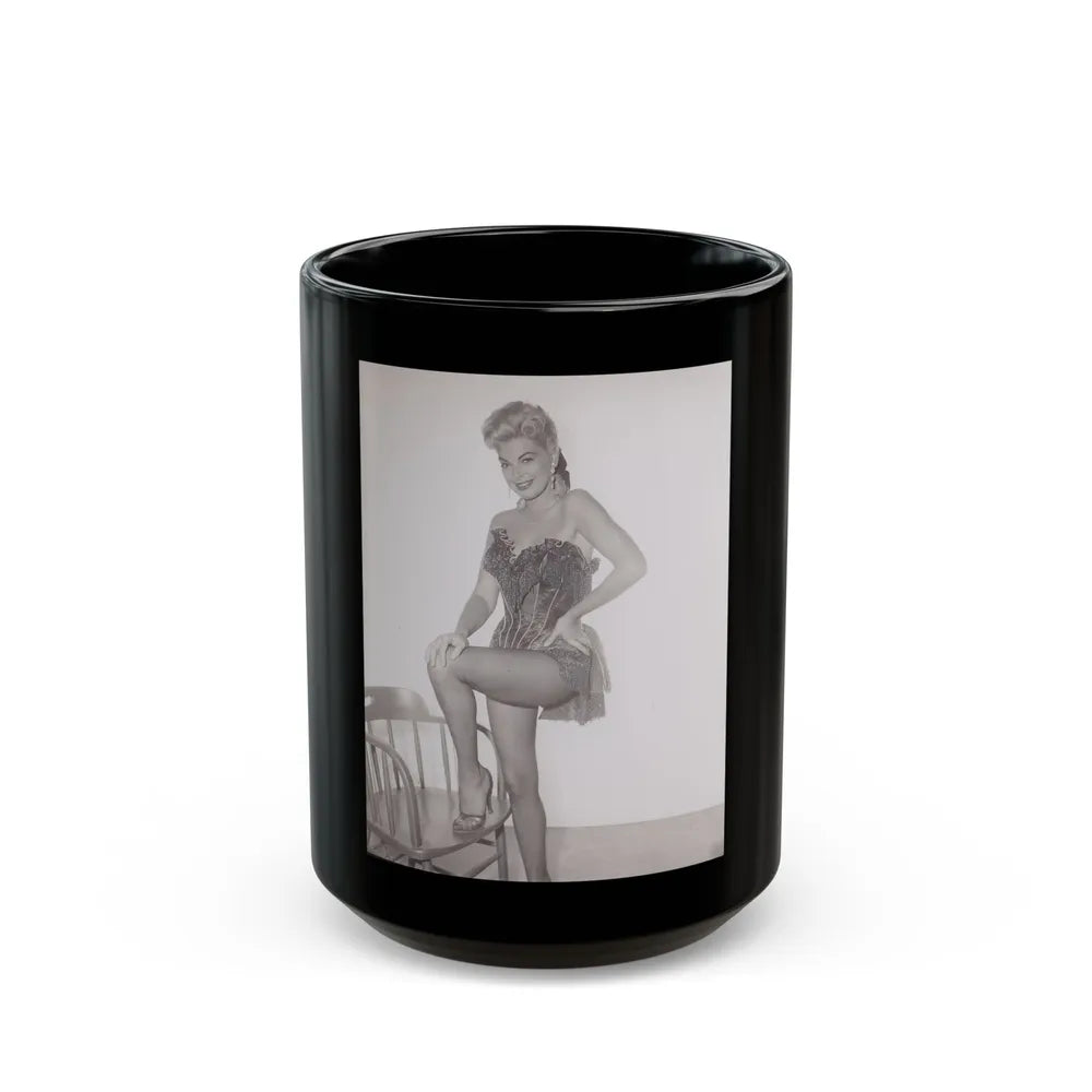 Barbara Nichols #351 (Vintage Female Icon) Black Coffee Mug-15oz-Go Mug Yourself