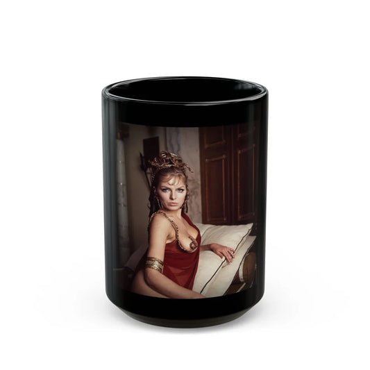 Julie Ege #253 (Vintage Female Icon) Black Coffee Mug-15oz-Go Mug Yourself