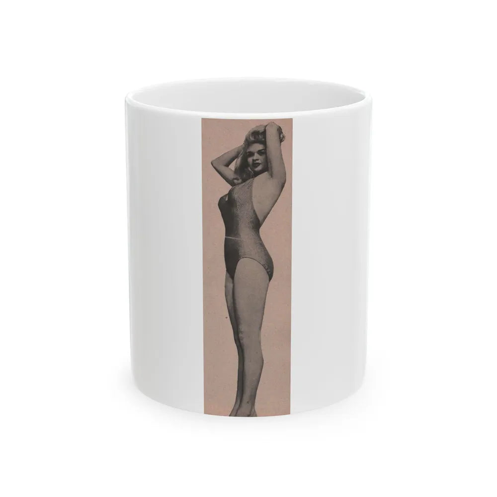 Jayne Mansfield #165 - 1 B&W Photo from Bold Pocket Mag. Jan. '56 (Vintage Female Icon) White Coffee Mug-11oz-Go Mug Yourself